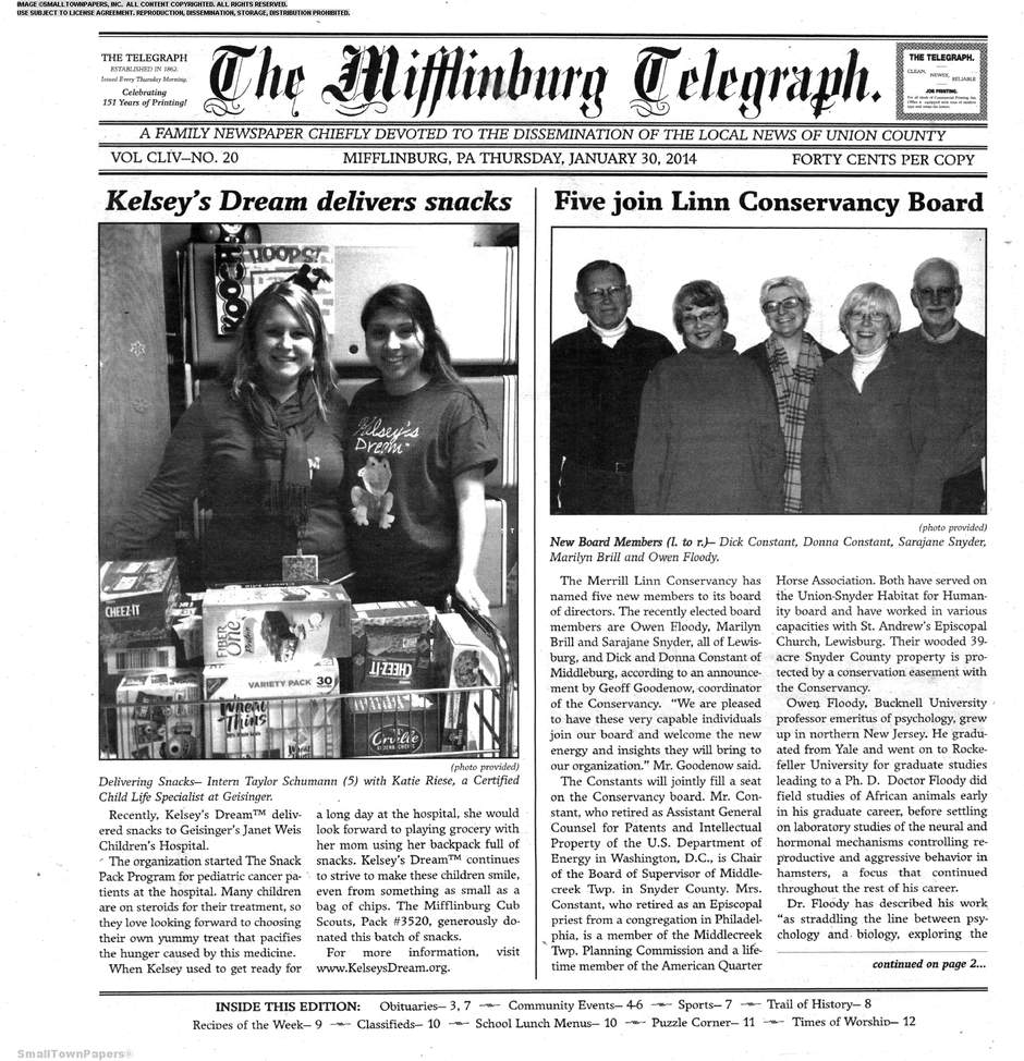 Mifflinburg Telegraph
