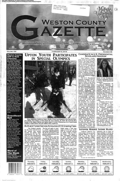 Weston County Gazette
